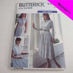 Butterick 3153 JG Hook Clothing Sewing Pattern UNCUT shirt, dress, skirt